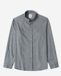 خرید و قیمت پیراهن نیمه ضخیم ساده مردانه سرمه ای 24468168