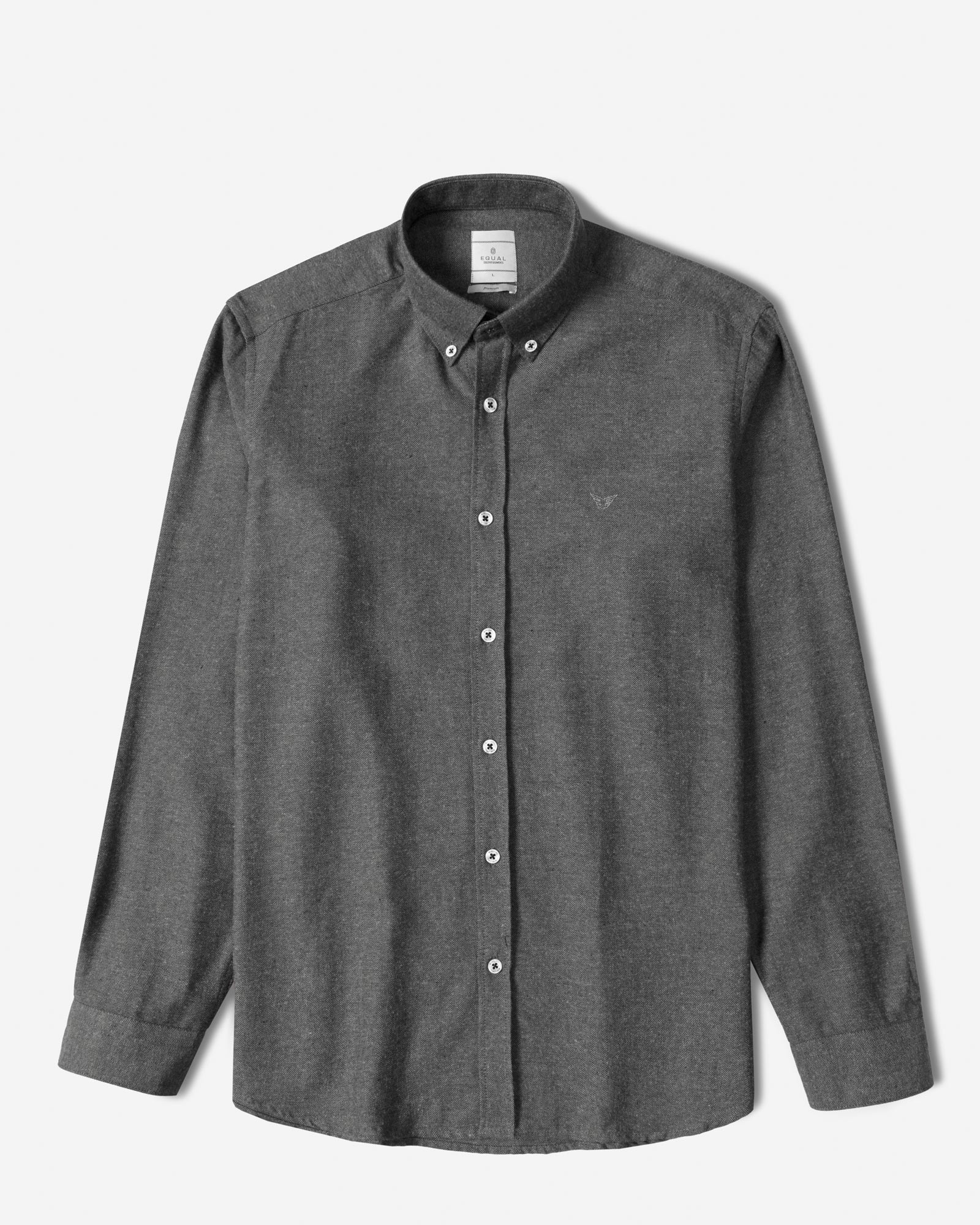 خرید و قیمت پیراهن نیمه ضخیم ساده مردانه خاکستری تیره 24468168