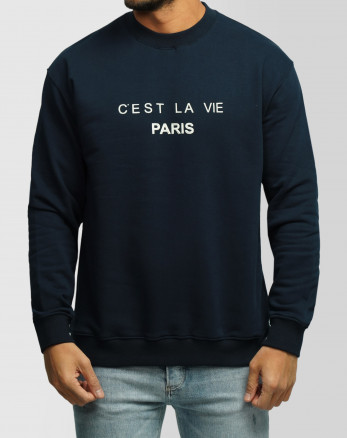 خرید و قیمت پلیور دورس یقه گرد مردانه سرمه ای 24357260