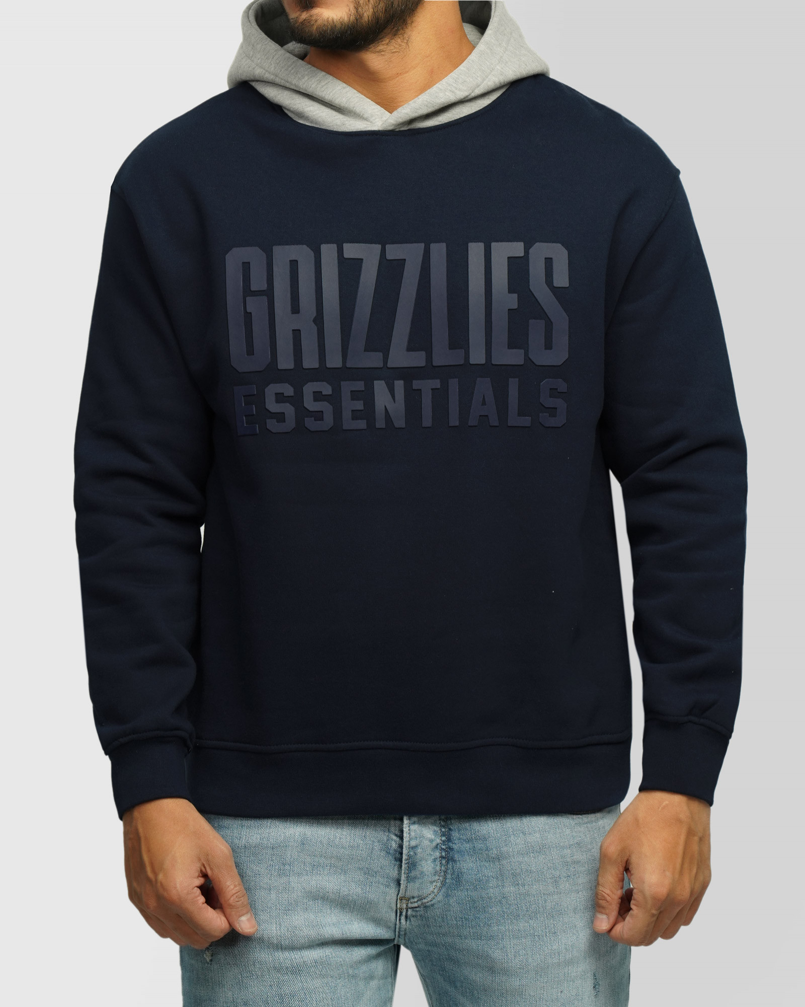 خرید و قیمت هودی کلاه دار طرح دار سرمه ای 24371258