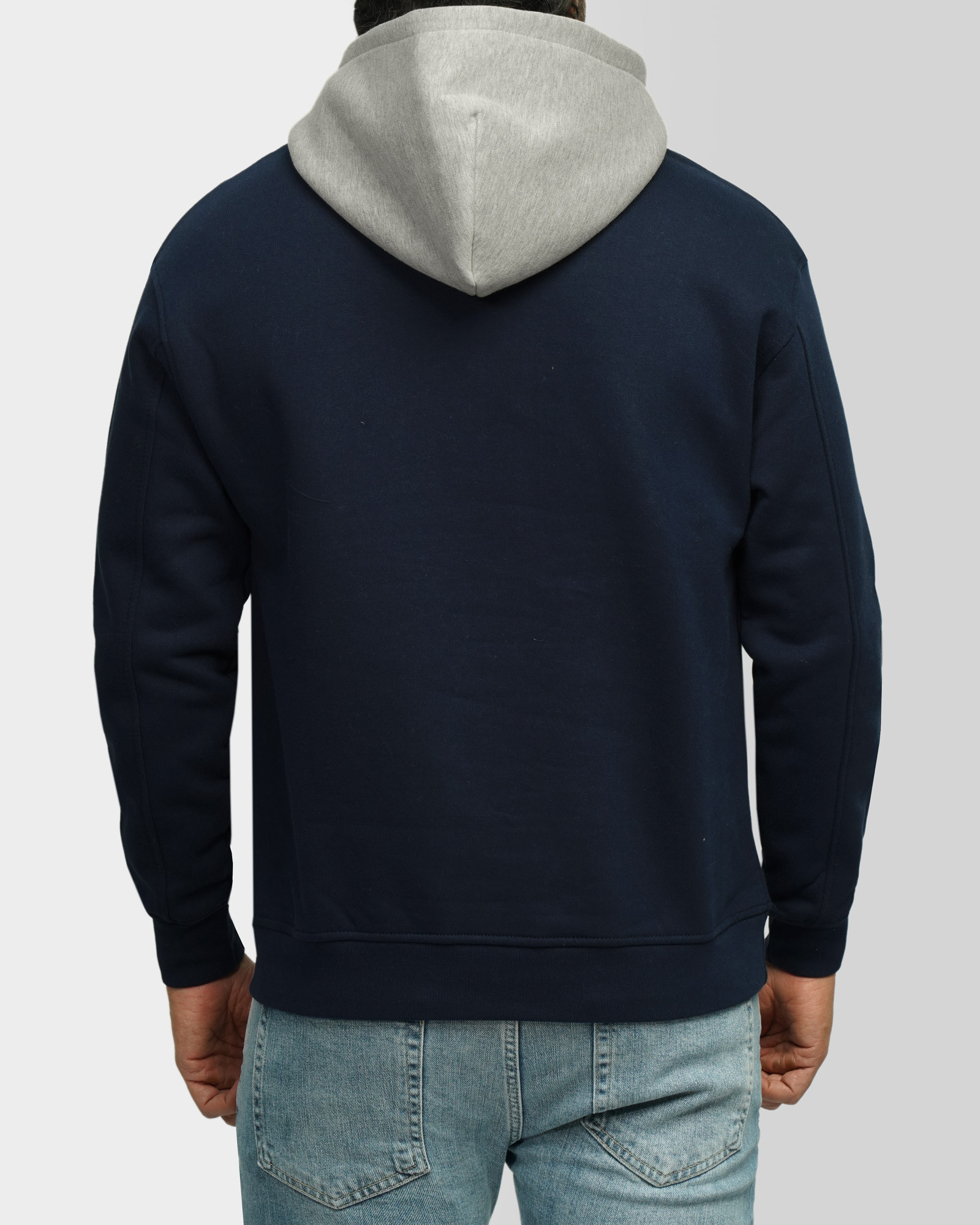 خرید و قیمت هودی کلاه دار طرح دار سرمه ای 24371258