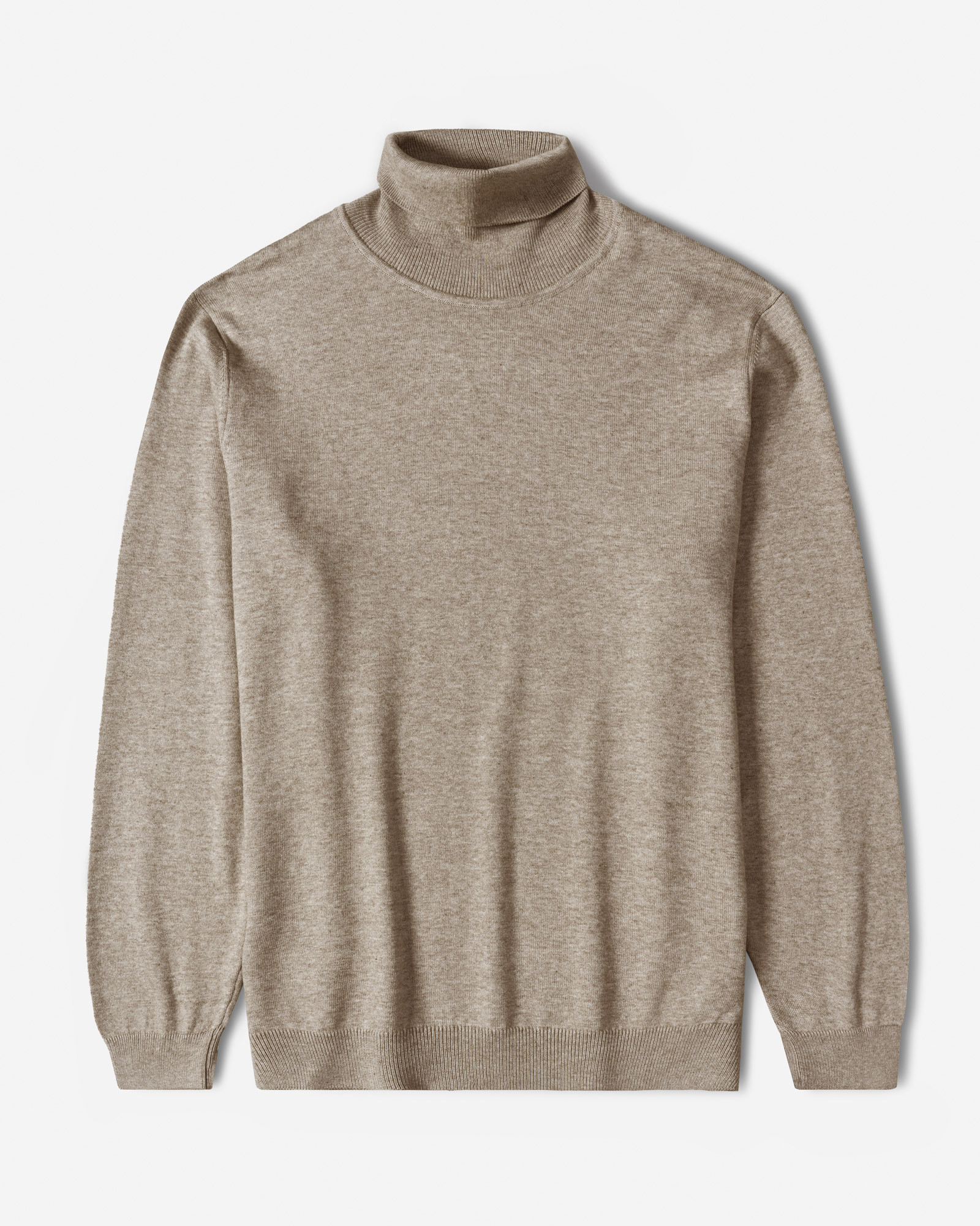 خرید و قیمت پلیور بافت یقه اسکی مردانه کرم 24379117