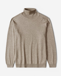 خرید و قیمت پلیور بافت یقه اسکی مردانه کرم 24379117