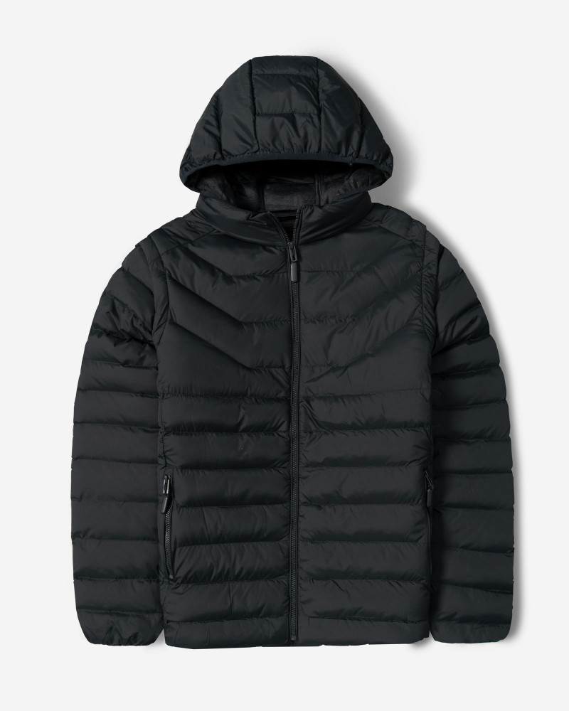 کاپشن مردانه کلاه دار سرمه ای 24416409