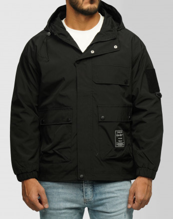 سویشرت شمعی کلاه دار مردانه مشکی 24349161