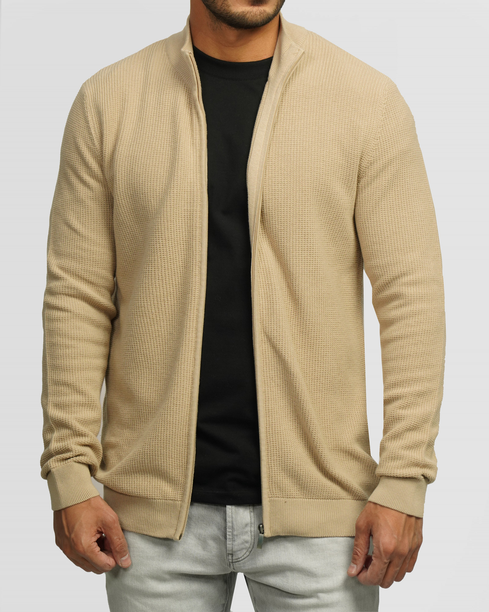 خرید و قیمت سویشرت بافت مردانه کرم 24376127