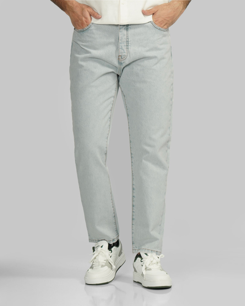 خرید و قیمت شلوار جین مام استایل (Mom Style) ساده مردانه آبی روشن 24424825