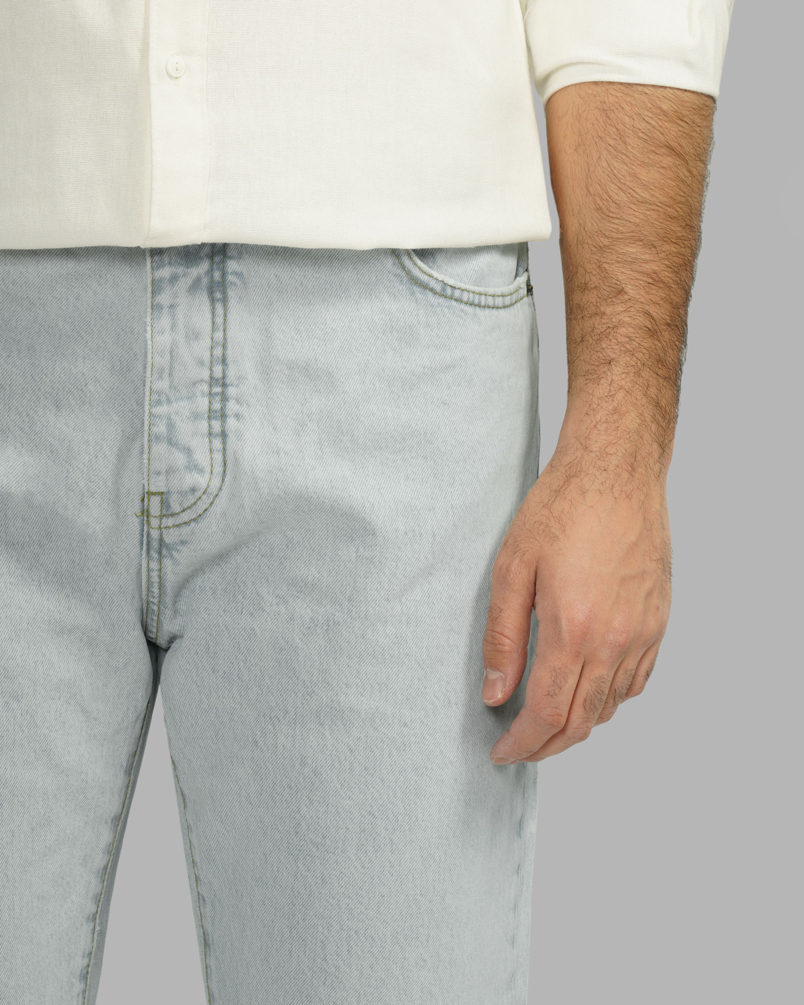 خرید و قیمت شلوار جین مام استایل (Mom Style) ساده مردانه آبی روشن 24424825