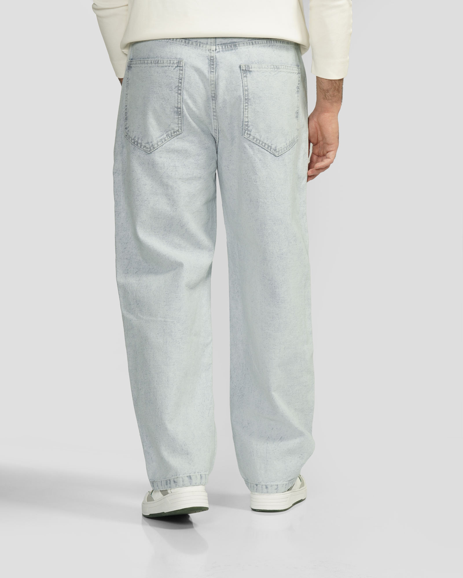 شلوار جین بگ (Baggy) ساده مردانه آبی روشن 24424817