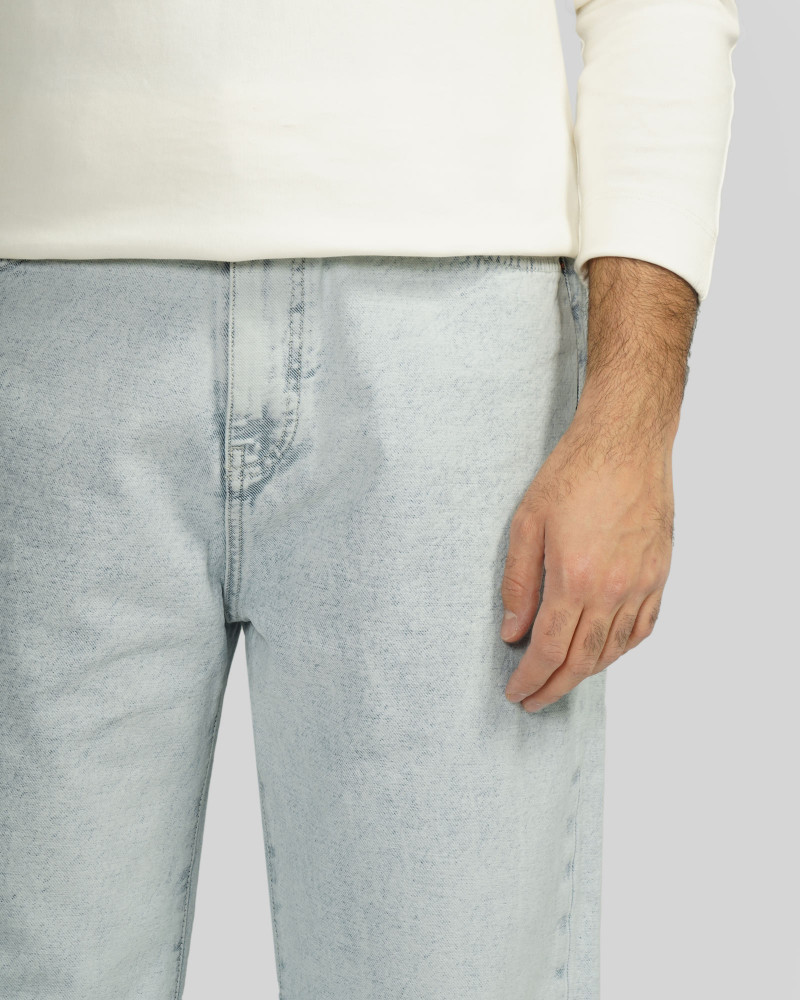 شلوار جین بگ (Baggy) ساده مردانه آبی روشن 24424817