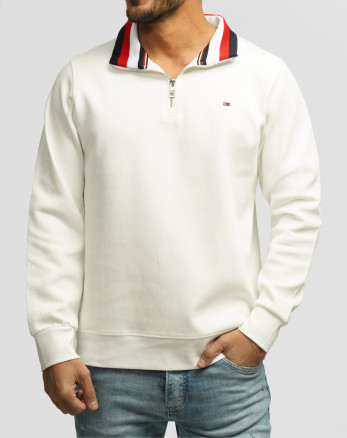 خرید و قیمت پولوشرت آستین بلند نیم زیپ مردانه پولوشرت سفید 84486119