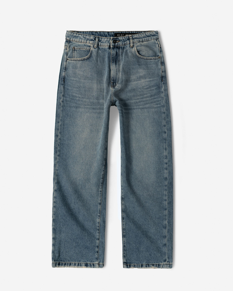 شلوار جین بگ (Baggy) ساده مردانه آبی 24424818