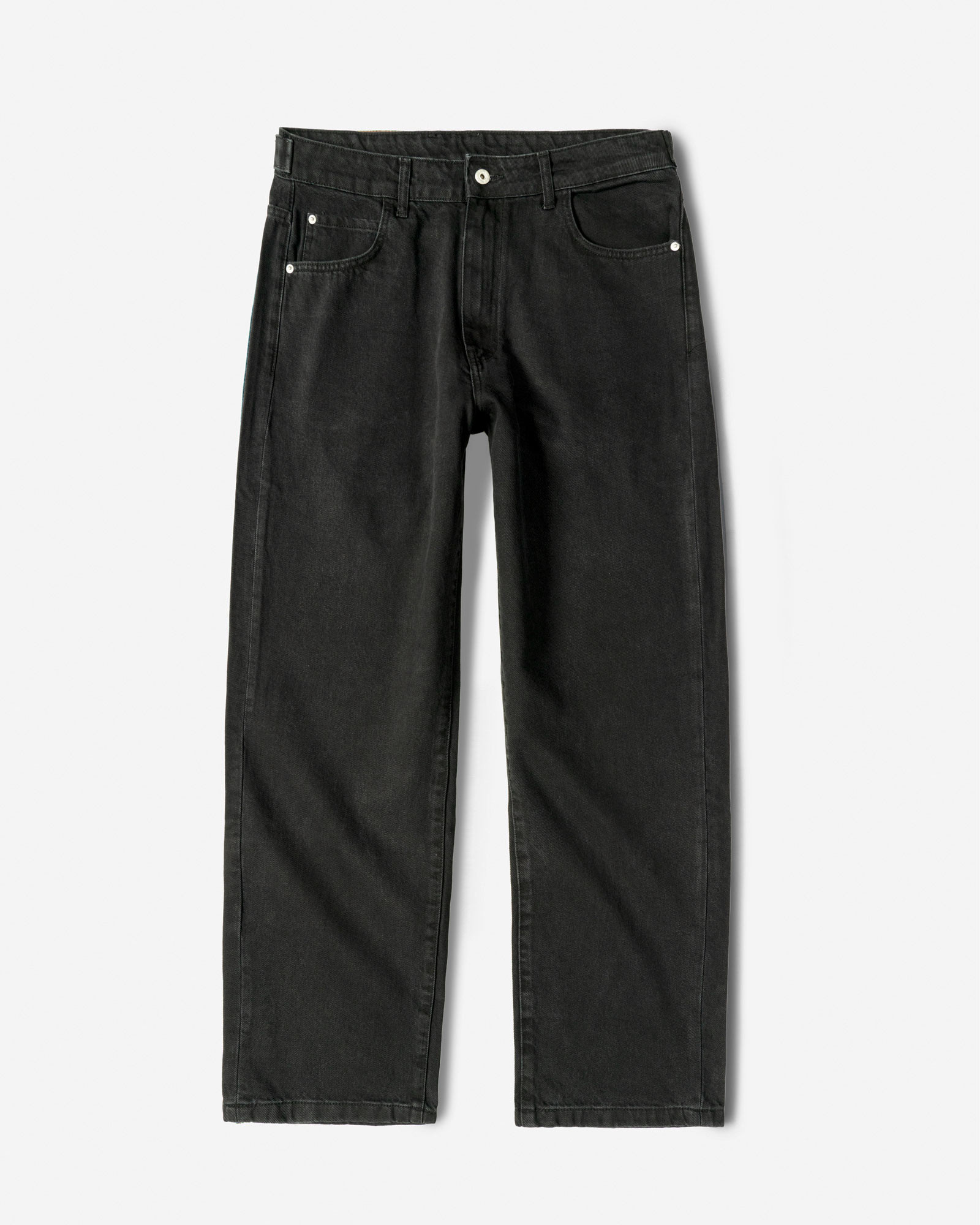 شلوار جین بگ (Baggy) ساده مردانه ذغالی 24424826