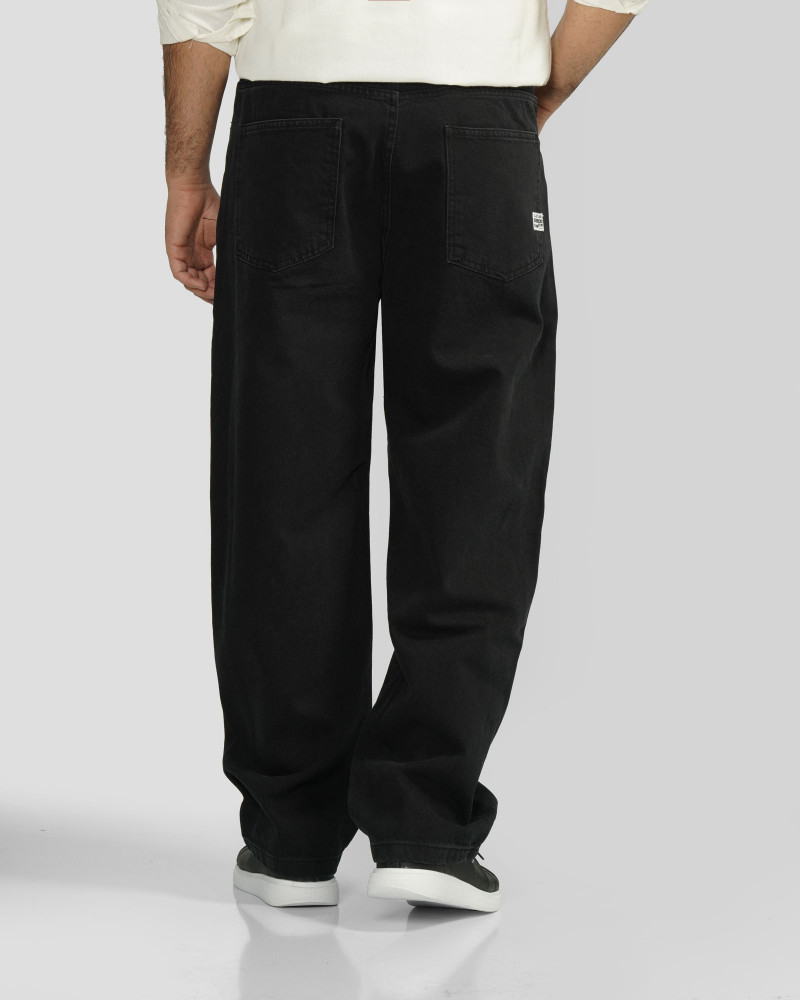 شلوار جین بگ (Baggy) ساده مردانه دودی 24424826