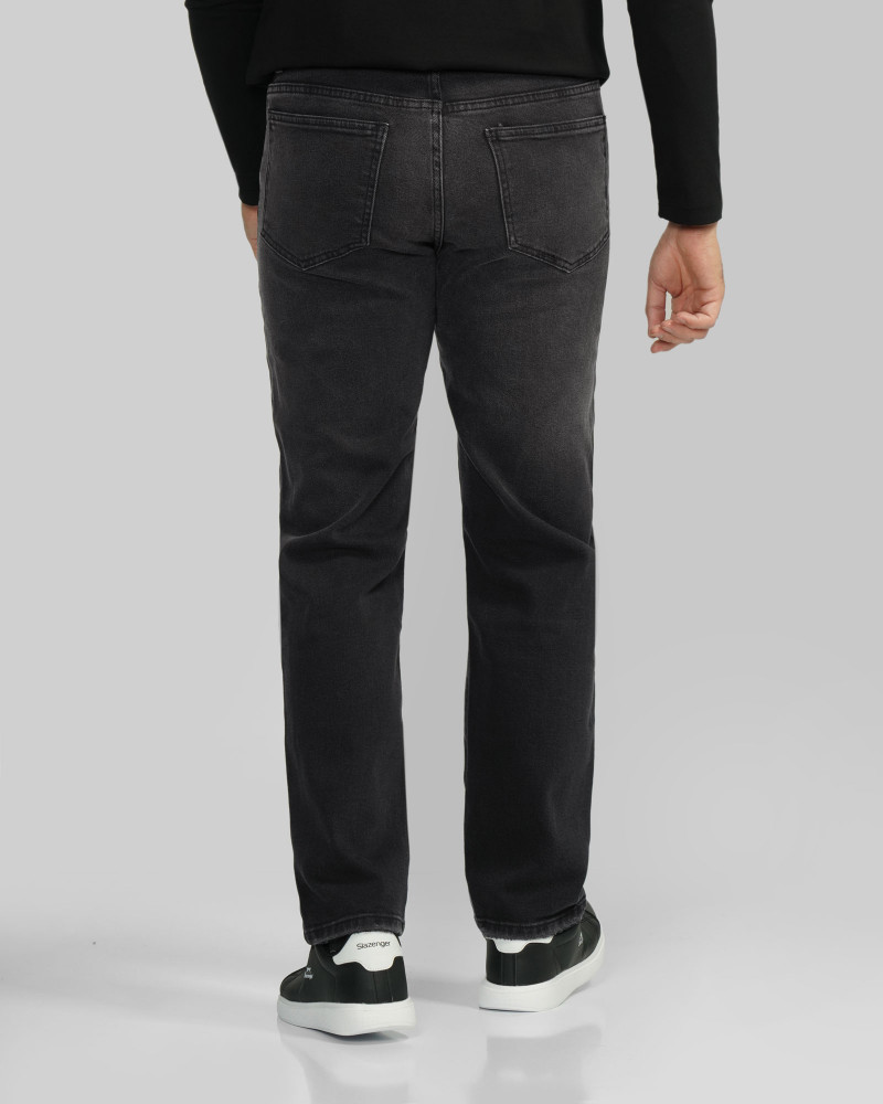 خرید و قیمت شلوار جین رگولار (Regular) ساده مردانه ذغالی 24412256