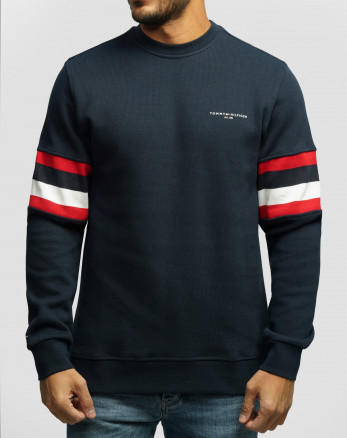 خرید و قیمت پلیور بافت یقه گرد طرح دار مردانه سرمه ای 84458147