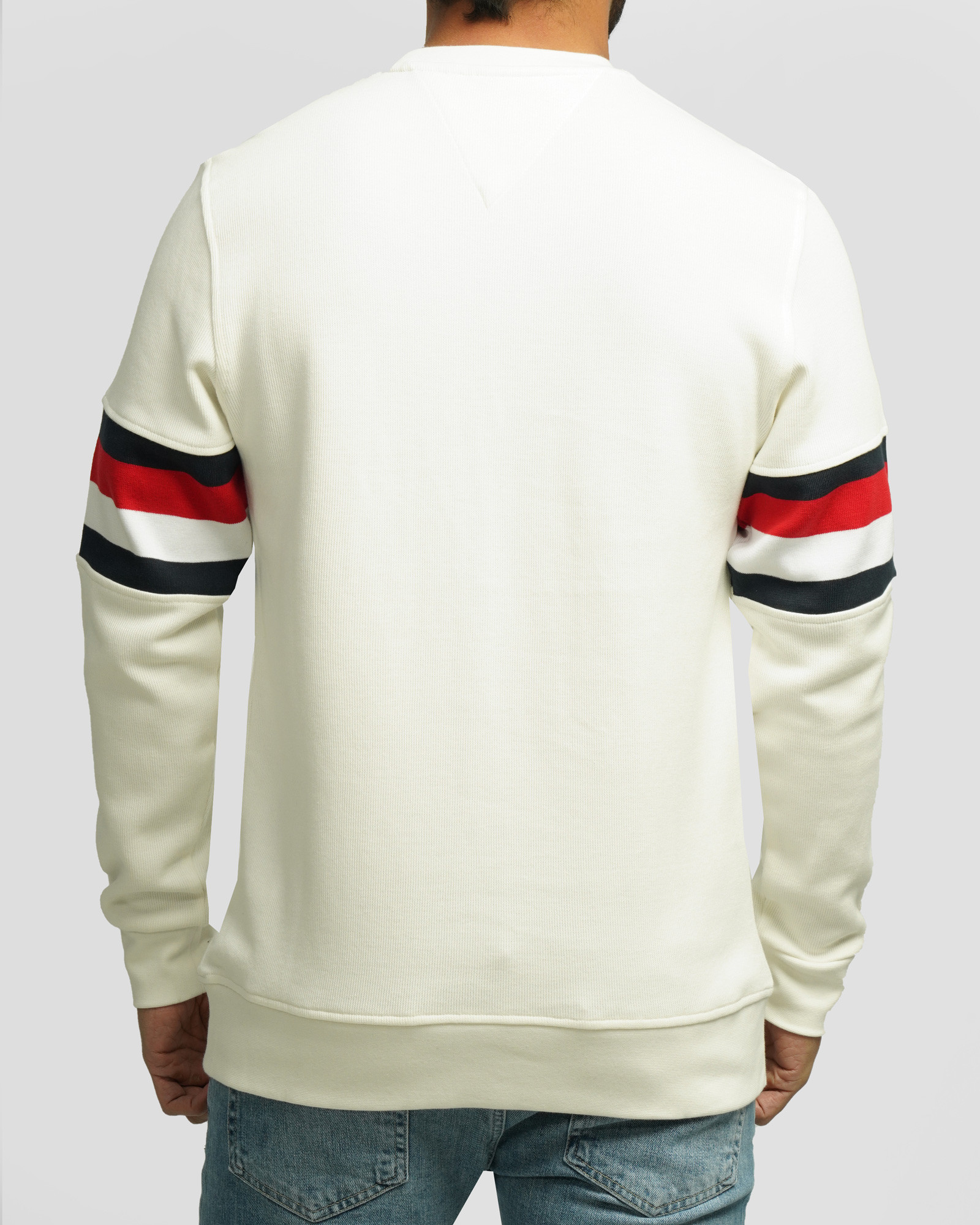 خرید و قیمت پلیور بافت یقه گرد طرح دار مردانه سفید 84458147