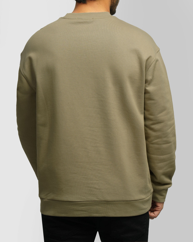 پلیور دورس یقه گرد مردانه سبز 24457285