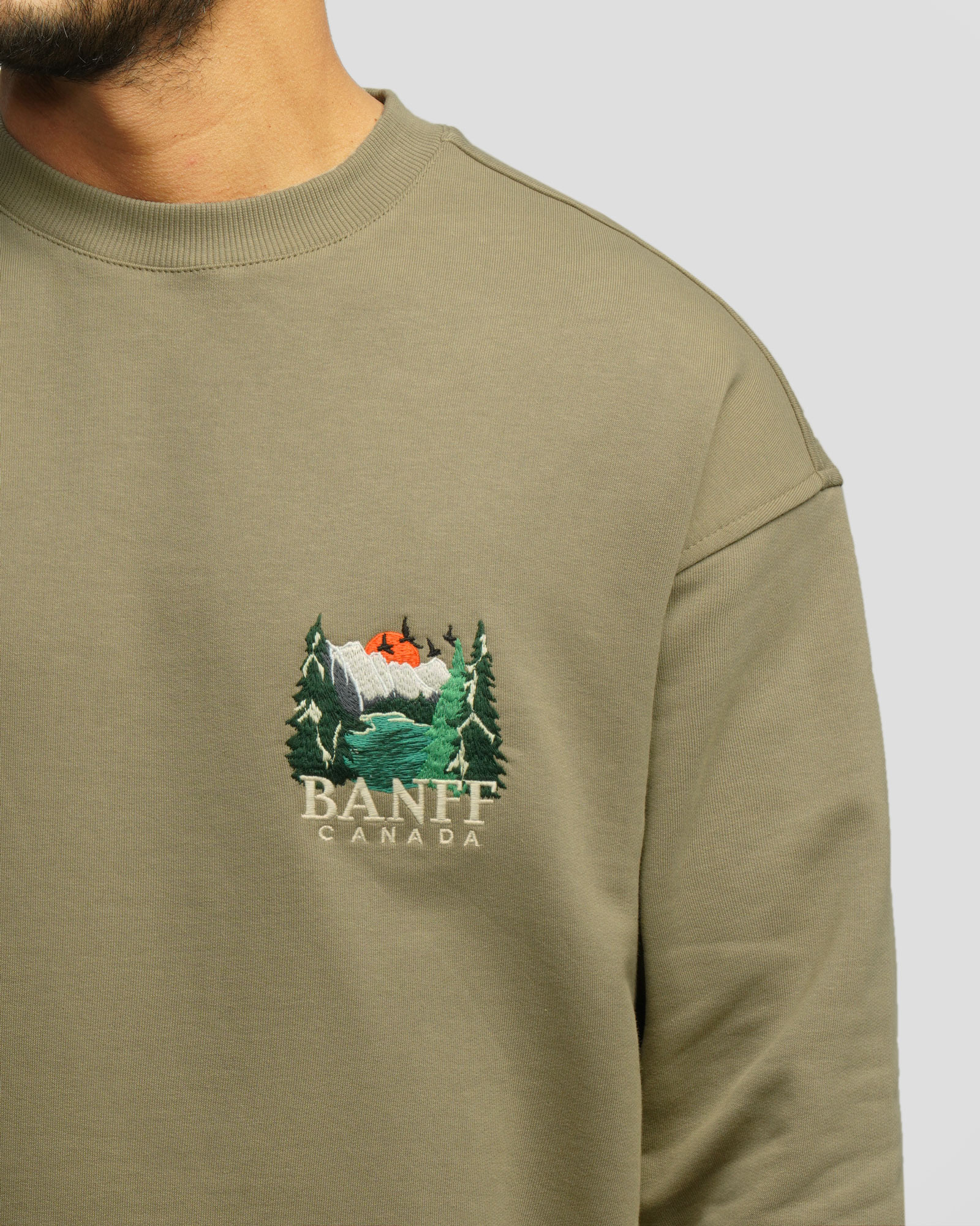 پلیور دورس یقه گرد مردانه سبز 24457285