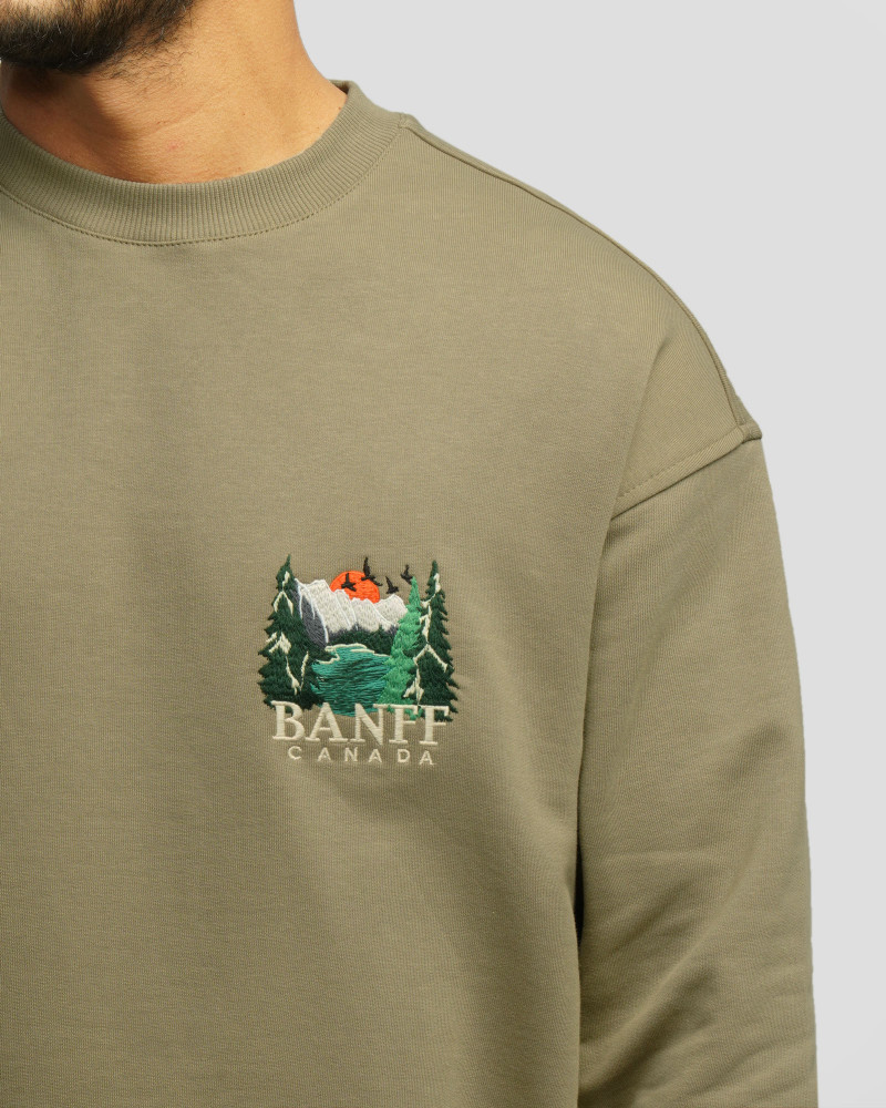 پلیور دورس یقه گرد مردانه سبز 24457285