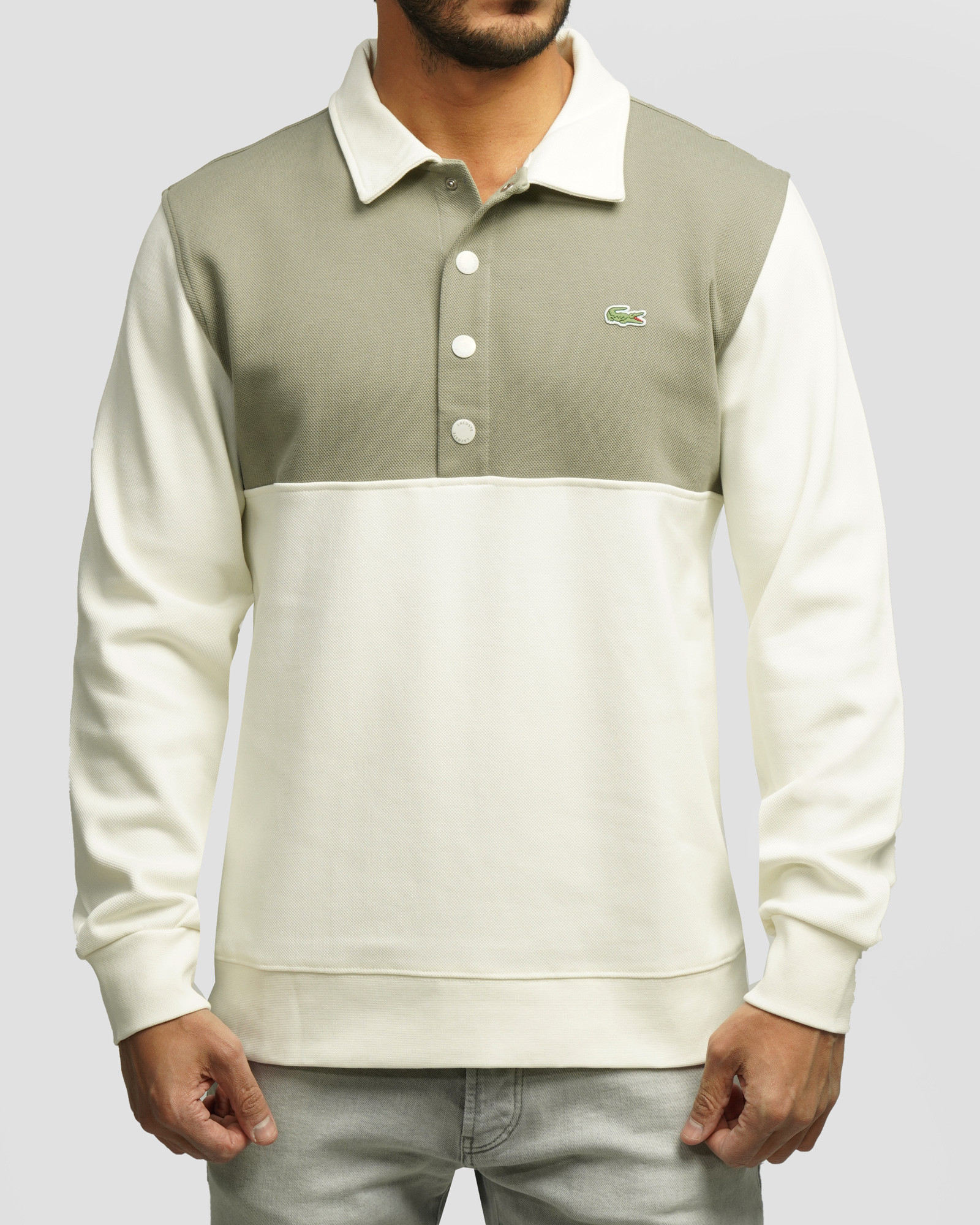 خرید و قیمت پولوشرت آستین بلند مردانه سبز روشن 84486121