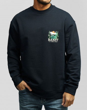 پلیور دورس یقه گرد مردانه سرمه ای 24457285