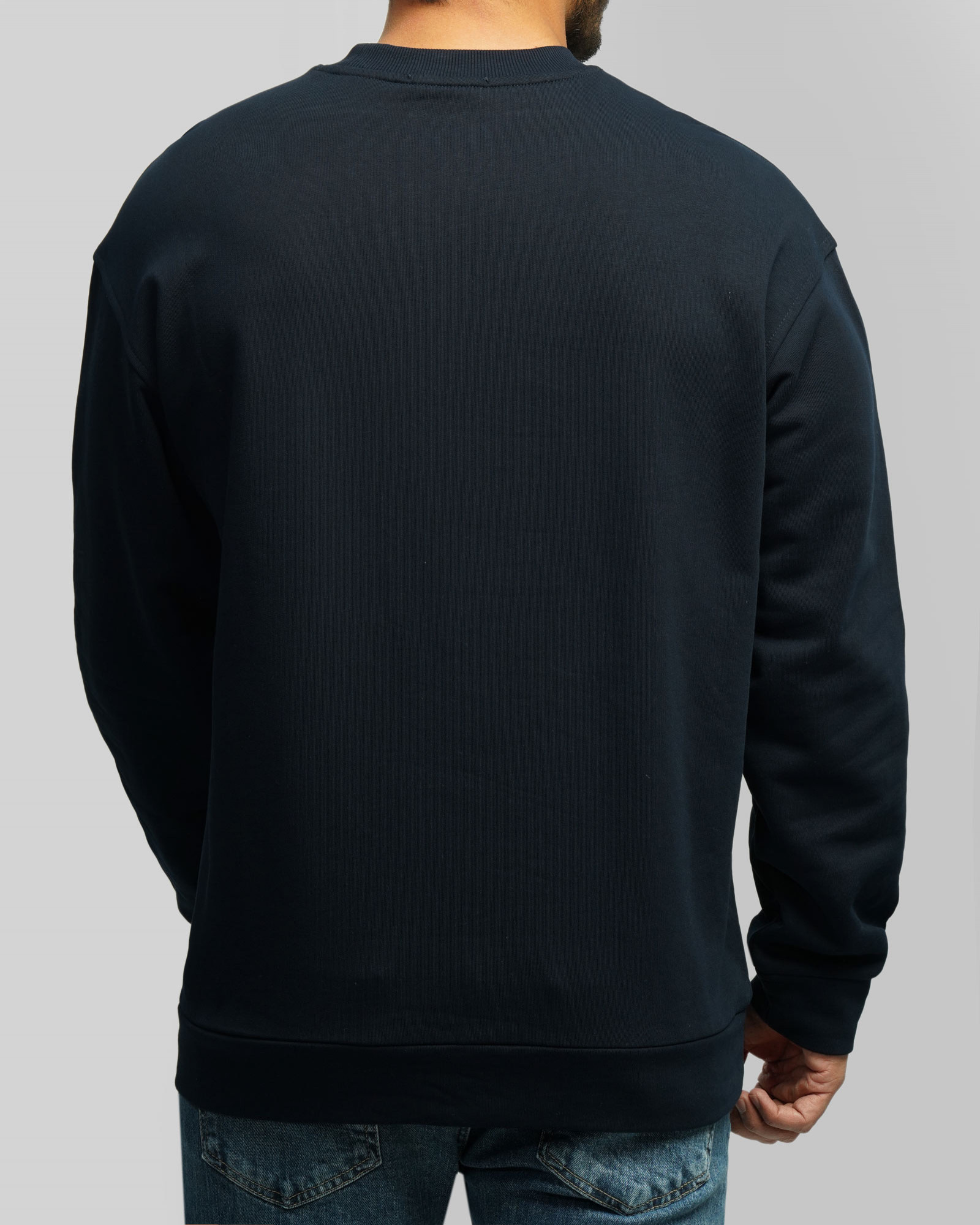 پلیور دورس یقه گرد مردانه سرمه ای 24457285