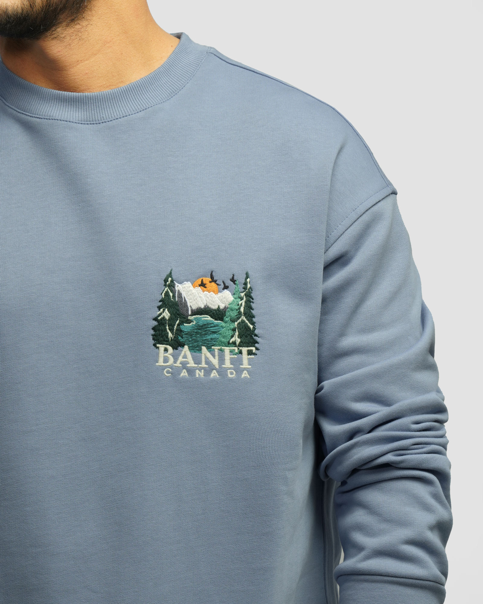 پلیور دورس یقه گرد مردانه آبی 24457285