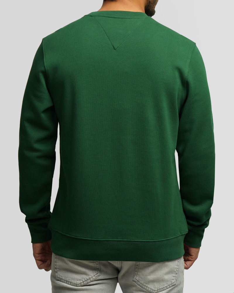 خرید و قیمت پلیور بافت یقه گرد طرح دار مردانه سبز 84458146