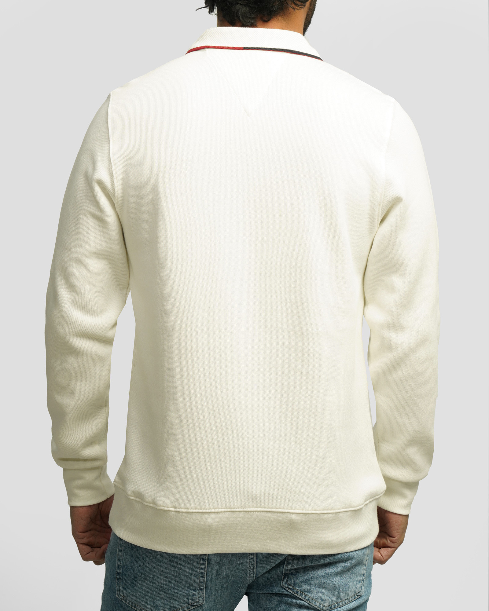 خرید و قیمت پولوشرت آستین بلند نیم زیپ مردانه کرم روشن 84486123