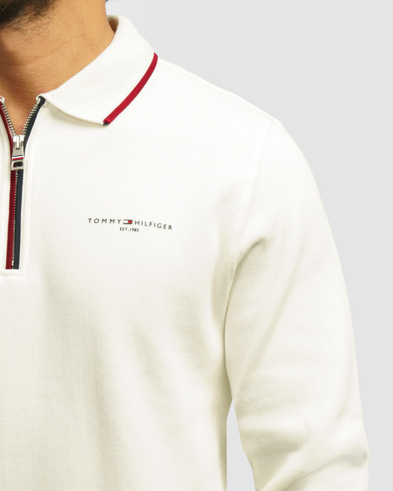 خرید و قیمت پولوشرت آستین بلند نیم زیپ مردانه کرم روشن 84486123