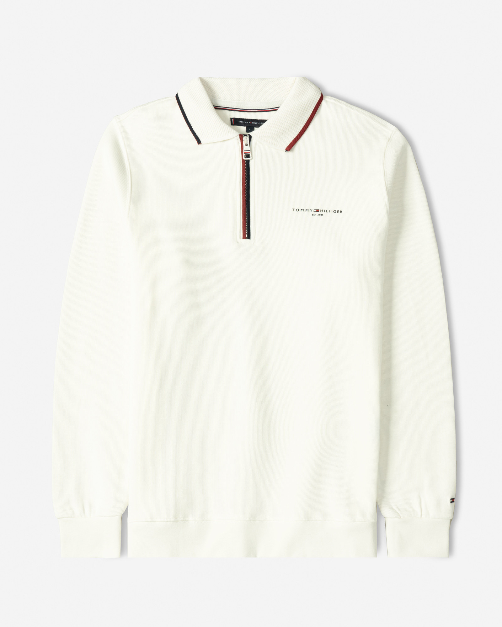 خرید و قیمت پولوشرت آستین بلند نیم زیپ مردانه کرم روشن 84486123