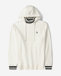 خرید و قیمت هودی کلاه دار طرح دار مردانه سفید 84471290