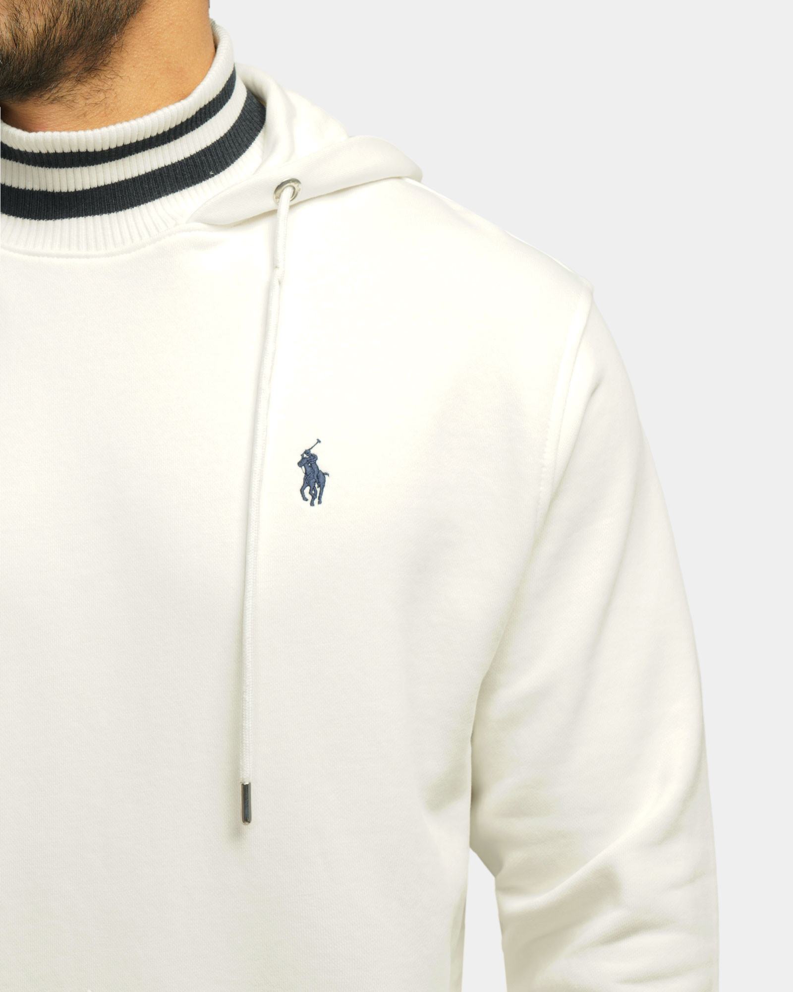 خرید و قیمت هودی کلاه دار طرح دار مردانه سفید 84471290