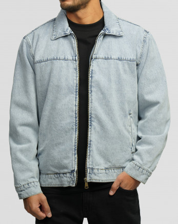 خرید و قیمت کاپشن جین آبی روشن 24478108