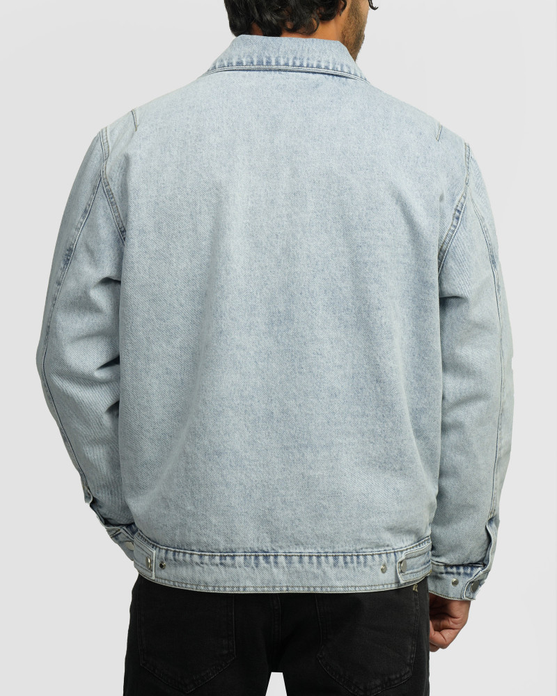 خرید و قیمت کاپشن جین آبی روشن 24478108