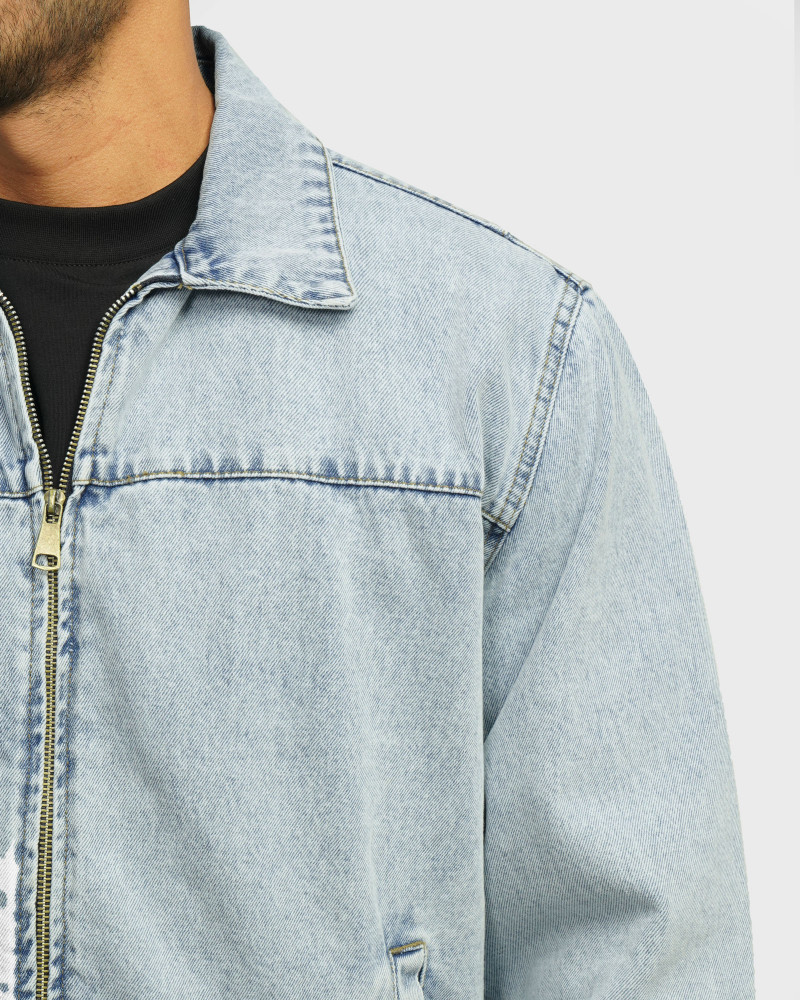 خرید و قیمت کاپشن جین آبی روشن 24478108