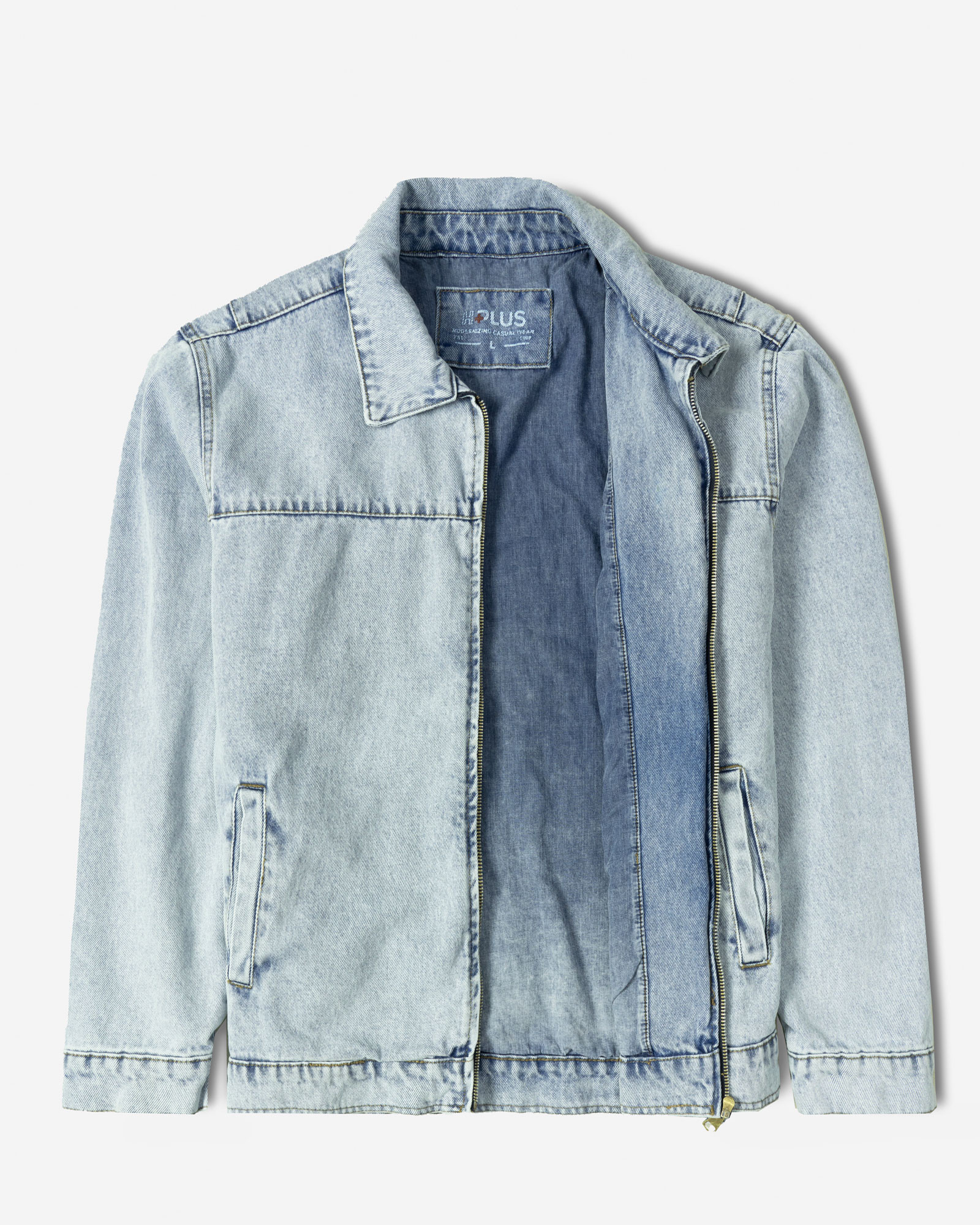 خرید و قیمت کاپشن جین آبی روشن 24478108