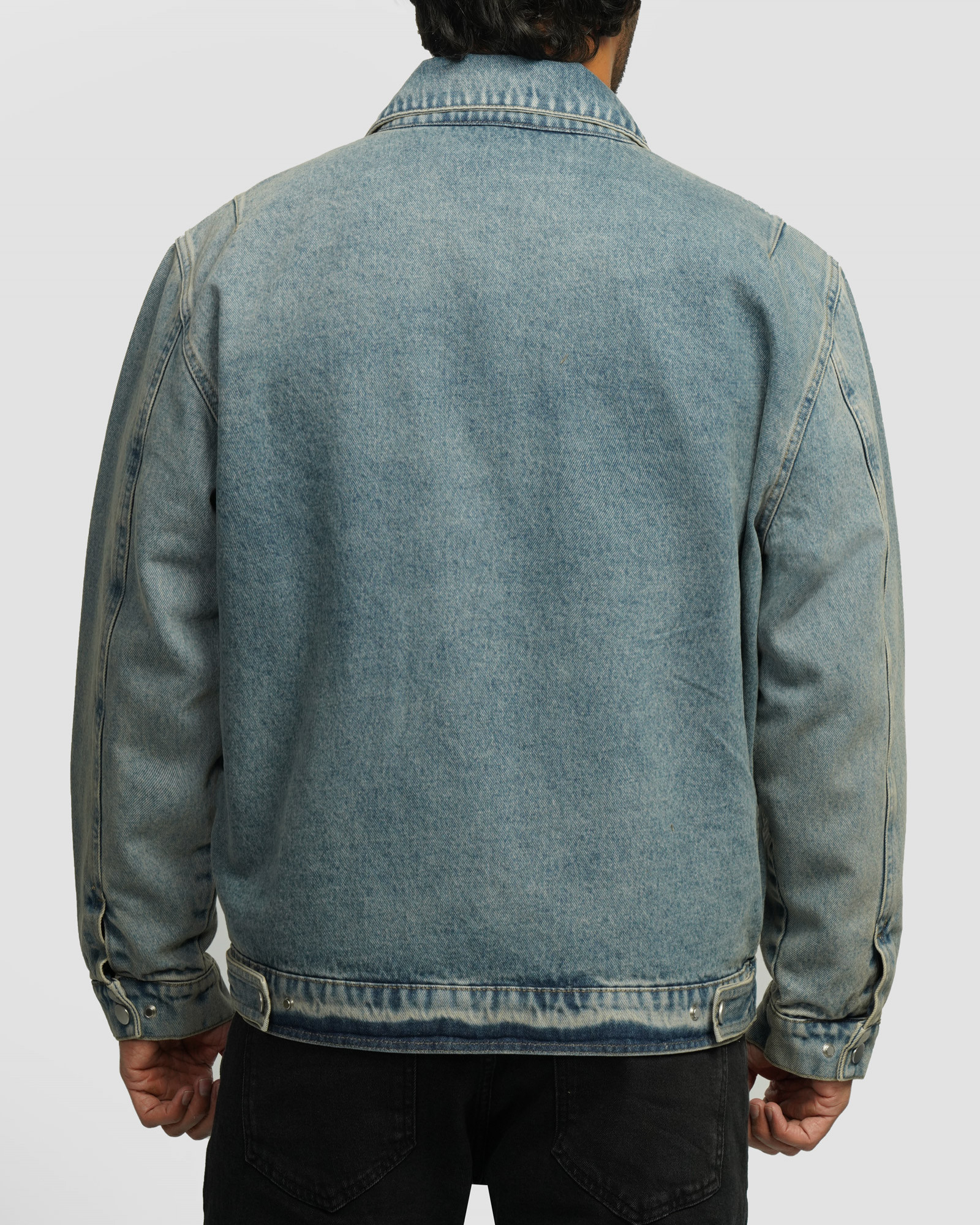 خرید و قیمت کاپشن جین آبی روشن 24478108