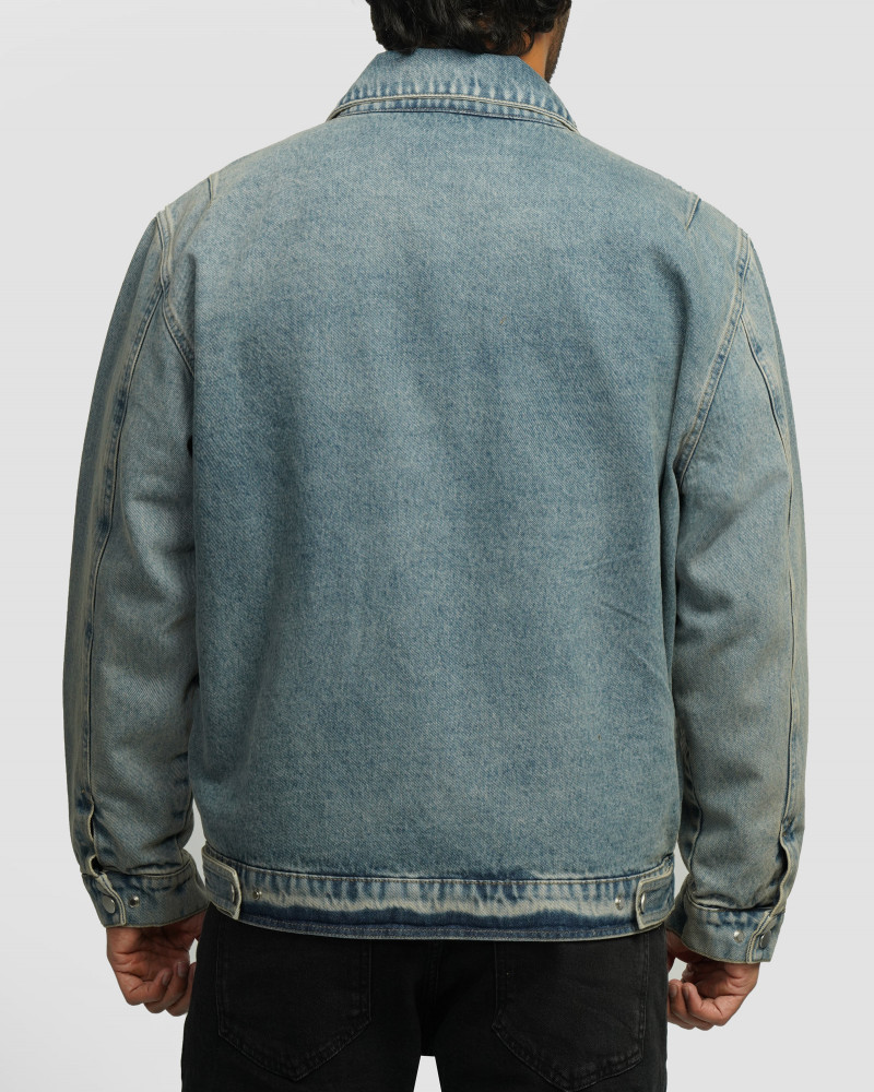 خرید و قیمت کاپشن جین آبی روشن 24478108