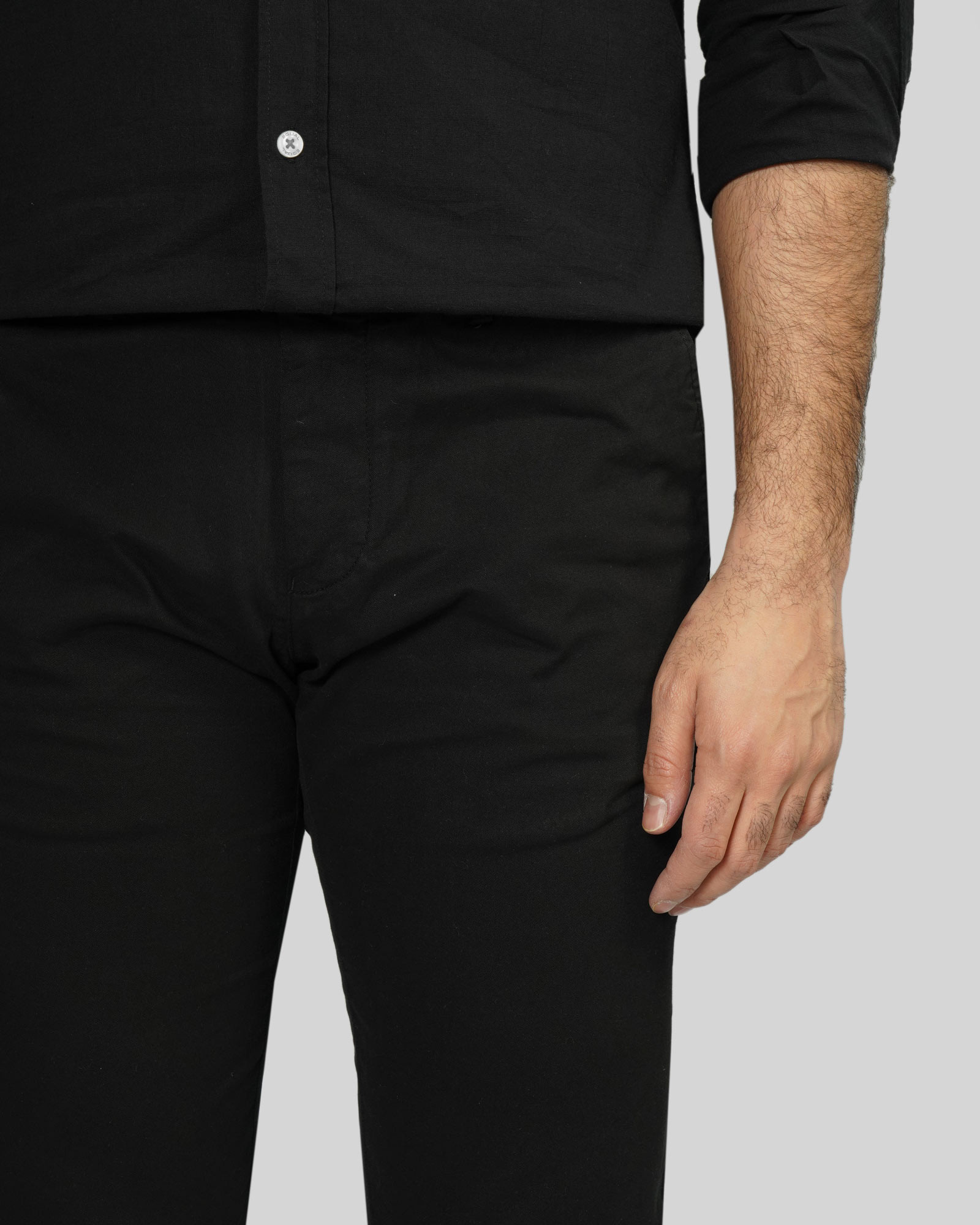 پلیور دورس یقه گرد مردانه مشکی 24457285