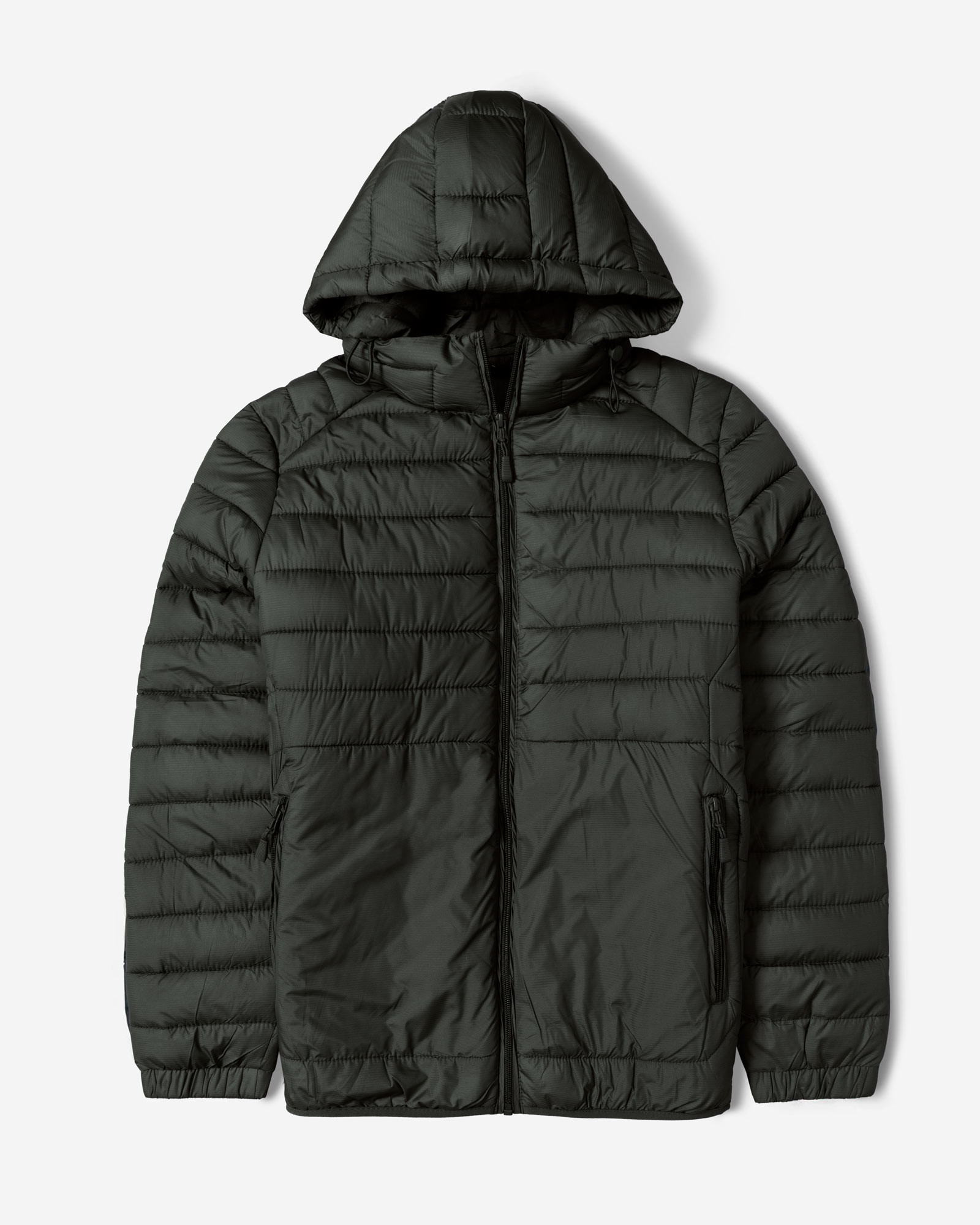 کاپشن مردانه کلاه دار سبز 24416402