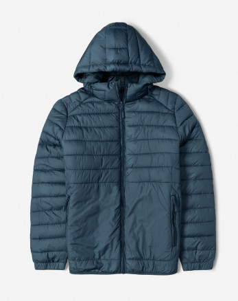 کاپشن مردانه کلاه دار آبی 24416402