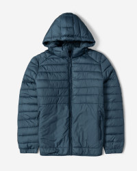 کاپشن مردانه کلاه دار آبی 24416402