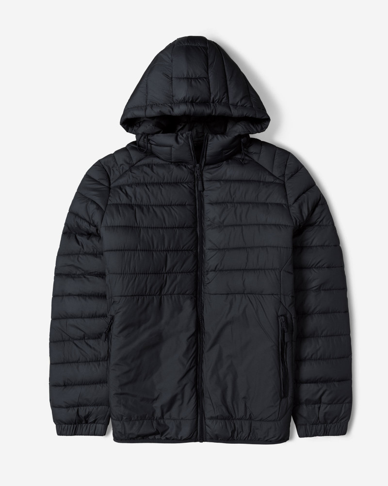 کاپشن مردانه کلاه دار سرمه ای 24416402