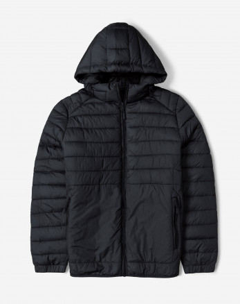 کاپشن مردانه کلاه دار سرمه ای 24416402