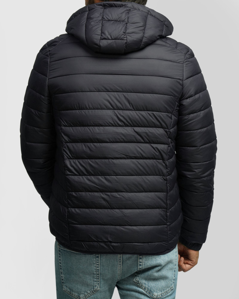 کاپشن مردانه کلاه دار سرمه ای 24416402