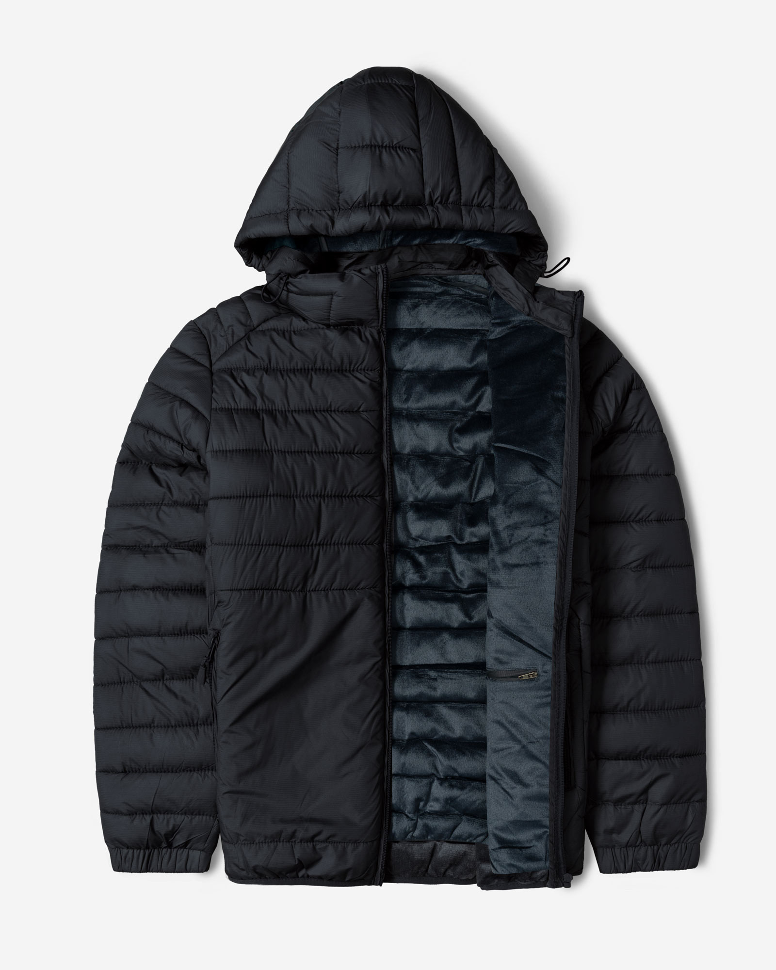 کاپشن مردانه کلاه دار سرمه ای 24416402