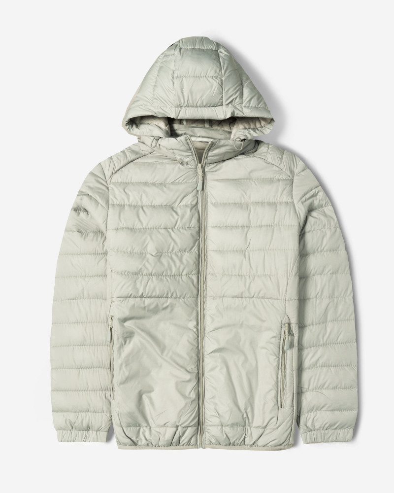 کاپشن مردانه کلاه دار طوسی 24416402