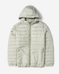 کاپشن مردانه کلاه دار طوسی 24416402